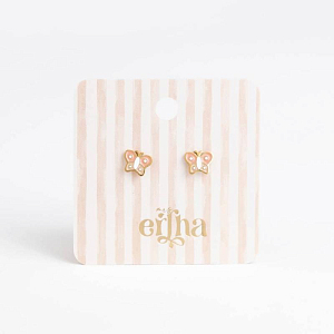 Серьги-пусеты в виде бабочки Mrs. Ertha "Baby Butterfly", 2 шт